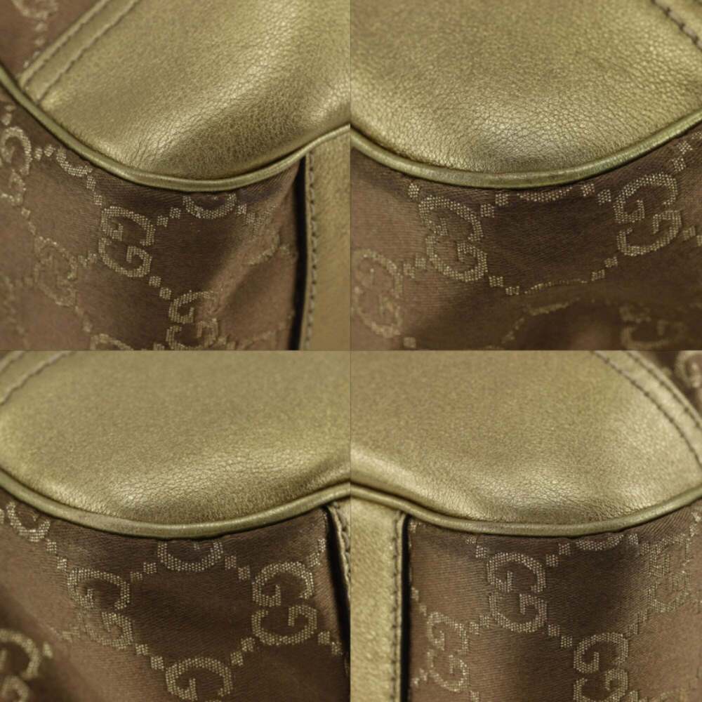 GUCCI Gold Canvas Tote Bag - Picture 4 of 16